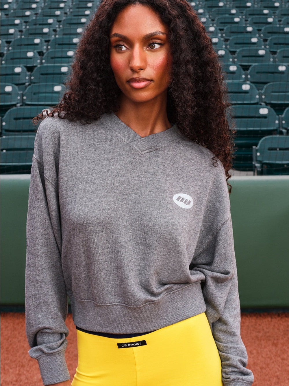 Women's Gray Logo Sweatshirt by OBEY - Relaxed Pullover